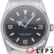 ROLEX Explorer 1 114270(D) พร้อมใบรับประกัน ตัวเรือนสแตนเลสสตีล นาฬิกาผู้ชาย หน้าปัดสีดำ ผ่านการขัดเ