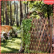 [SzluzhenbcMY] Expandable Wooden Fence Lattice Fence Expandable Entrance Trellis Fence