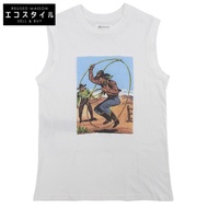 Maison Margiela 牛仔背心，牛仔印花TOP，男款，白色，XS碼，S51GC0525，2024