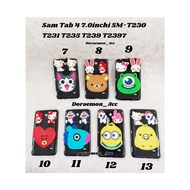 Soft Case Silicon 3 Motif Sam Galaxy Tab 4 7.0inch SM-T230 T231 T235 T239 T2397 3 Motifs