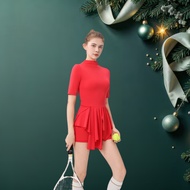 Dahye Skirt - Sports Skirt - Tennis, Golf, Pickleball - High Quality Workout Equipment - Red