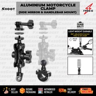 SHOOT Aluminium Motorcyle Mount FOR INSTA360, GOPRO, DJI, SJCAM, AKASO