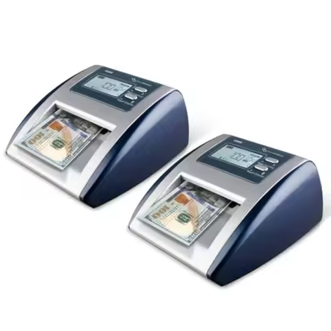 D500 5Point Automatic Counterfeit Bill Value Money Detector Machine for Suspicious US Dollar Bills i