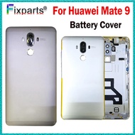 1PCS New cover For Huawei Mate 9 black Battery Cover Door Rear Glass Housing Case For Huawei Mate 9 