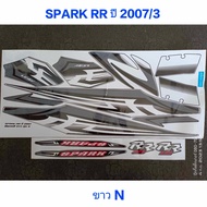 SPARK 135 RR Sticker White Year 2007 Model 3