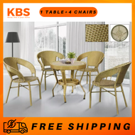 (FREE Shipping) KBS Westleigh 5 Pieces Garden Set / 1 Table with 4 Chairs / Outdoor Furniture / Tea 