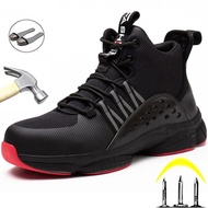 Lightweight Safety Shoes Men Puncture-Proof Protective Shoes Work Sneakers Steel Toe Men Shoes Anti-smash Work Boots Size 47 48