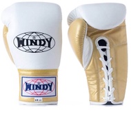 Windy lace up Gloves New color White gold  810121416 oz Genuine Leather Limited edition MMA K1นวมเชื