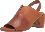 Gentle Souls by Kenneth Cole Women's Charlene Hooded Heeled Sandal, Cognac, 8