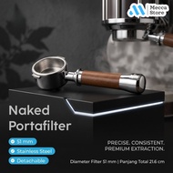 Naked Detachable Stainless Steel Bottomless Portafilter 51mm