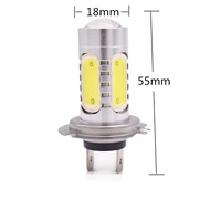 H7 Fog Lamp Modified Lens Fog Lamp Strobe Dual Mode Front Fog Lamp Anti-Fog Lamp Highlight Car LED F