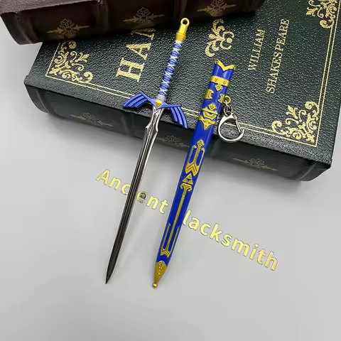 22cm Master Sword Link LoZ Breath of the Wild Tears of the Kingdom Game Peripherals Japanese Metal M
