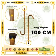 Rattan Stick 100 cm High - Elderly Walking Therapist Stick Rattan Material Height 100 cm - Ramdhan R
