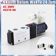 Spot Spot Goods 4v210 08 / 4v210-08 Airtac 220v ac / 24 v dc / Solenoid valve 4v210-08