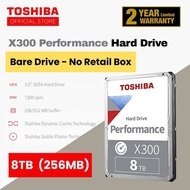 Toshiba X300 3.5" SATA 6.0Gbit/s 7200RPM Performance Internal Hard Drive Bare Drive (4TB/6TB/8TB/10T