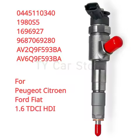 0445110340 9687069280 1980S5 New Diesel Fuel Injector For Peugeot Citroen Ford Volvo Fiat 1.6 TDCI H