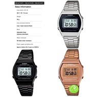 [CASIO B640 SERIES ] 🔥🔥🔥CASIO LADIES DIGITAL STAINLESS STEEL BAND MODEL B640WD-1 / B640WC-5 / B640WB