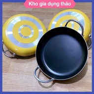 Non-stick pan with 2 handles, size 22cm. Non-stick pan