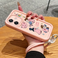 Case For OPPO A3 4G A3 Pro 5G A3X 4G A3X 5G A40 A60 5G Cute Animal Phone Three-Color Silicone Shockp