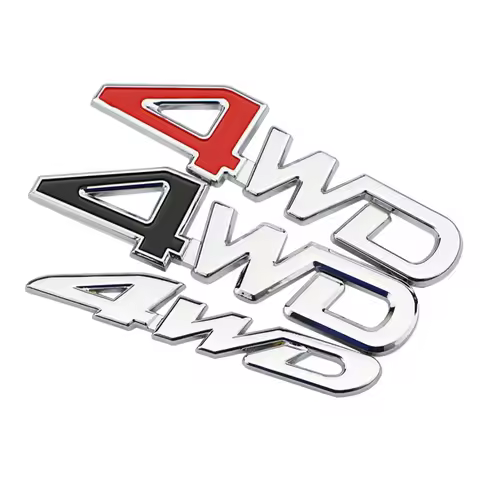 Car Tail Rear Side Metal 4x4 RC Car 4WD Sticker 3D Chrome Badge Car Emblem Badge Decal Auto Decor St