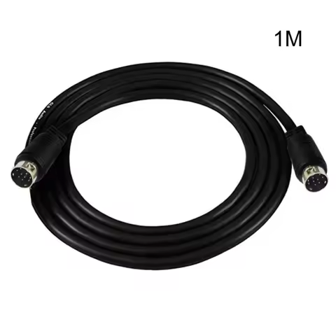 9Pin Mini DIN Extension Cable 9-Pin DIN Male to Male Adapter Extension Cable for Video Game Audio Eq