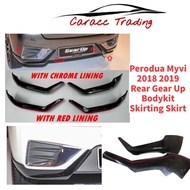 Perodua Myvi 2018 2019 Rear Gear Up Bodykit Skirting