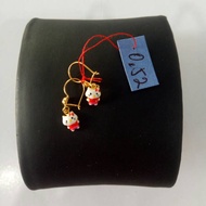 Genuine gold earrings model hello kitty RMS 875