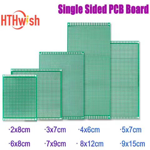 5pcs/lot Universal Circuit Board Single Sided PCB 2x8cm 3x7cm 4x6cm 5x7cm 6x8cm 7x9cm 8x12cm 9x15cm 