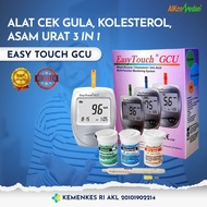 EASY TOUCH 3 IN 1 UNIT MESIN ALAT CEK GULA DARAH ASAM URAT KOLESTROL