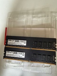 PNY 16gb ddr4 3200 pc4-2560 兩條 二手 無盒保養已過期