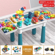 People love itLarge Particles Compatible with Lego Building Block Table Learning Early Education Educational Assembly Ch