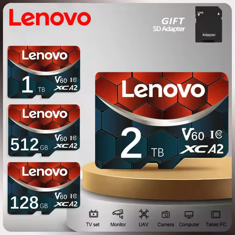 Original Lenovo Memory Card 1TB 2TB High Speed Micro TF SD Card 512GB SD Card V60 U3 TF Card For Nin