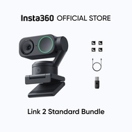 Insta360 Link 2 - PTZ 4K Webcam for PC/Mac 1/2" Sensor AI Tracking HDR AI Noise-Canceling Mic Gestur