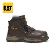 Caterpillar Safety Boots รองเท้าบู๊ตหัวเหล็กป้องกันการทุบ CAT ป้องกันน้ำมันและป้องกันการแทงบู๊ทส์ทำง