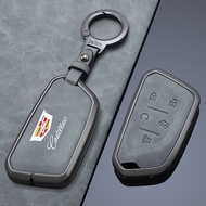 Applicable Cadillac CT5 Key cover CT4 Rui Ge XT5 Shell LYRIQ Leather Protective Buckle CT6 Male XT4 