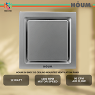 Houm Round / Square Ceiling Mounted Ventilation Exhaust Fan 4 Inch SV90-D1 / SV90-DC D2 / SV120-D2