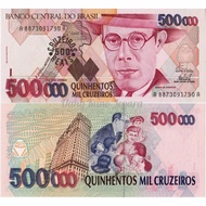 Uang Kuno Luar Atau Asing 500000 Cruzeiros Brazil Tahun 1993