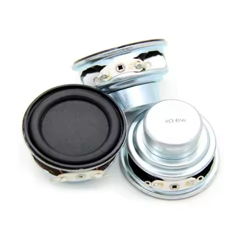 Audio 1PC 40MM 4 Ohm 6W Full Ranges Speaker Rubber Side NdFeB Magnetic Mini Portable Loudspeaker Sou