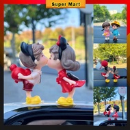 Cute Cartoon Couple Ornament Dashboard Decoration Hiasan Dashboard Kereta