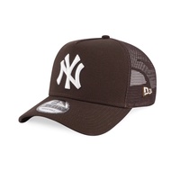 Original NEW ERA 9FORTY A-FRAME NY NEW YORK YANKEE Brown Adjustable Trucker Snapback Cap Hat