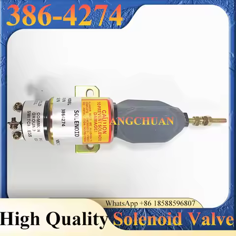 Diesel Stop Solenoid Valve 386-4274 3864274 12V for E70B E200B E320 Engine S6K 6D31 6D14