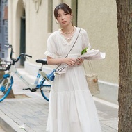 法式系帶連衣裙|洋裝|兩色|夏款|Sora-1219