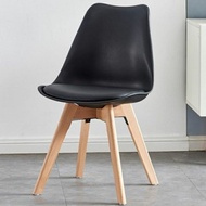 (READYSTOCK🔥) EAMES CHAIR WITH PU SEAT /DINING CHAIR /KERUSI MAKAN /CAFETERIA CHAIR /DESIGNER