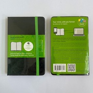 Moleskine Evernote Pocket Writing Hard Cover Smart Notebook Squared with Bookmark, Elastic Band Clos