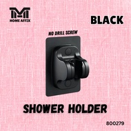 Bathroom Shower Head Holder Adjustable Adhesive No Drill Screw Self-Adhesive Wall
