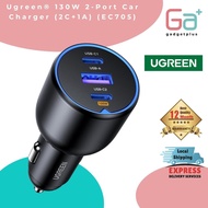 UGREEN 130W USB C Car Charger, Type C Car Charger Adapter Compatible