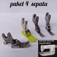 sepatu mesin jahit typikal zuki yamata juki  isi 4 jenis / sepatu jahit kerut / sepatu jahit teplon / sepatu sebelah kiri LN / sepatu sebelah kanan N/ Alat jahit / kebutuhan menjahit / alat mesin jahit / peralatan mesin jahit / aksesoris jahit