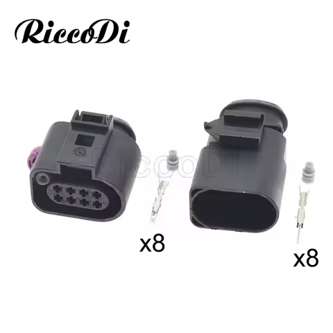 1-20 Kits 8 Pins Waterproof Wire Harness Connector Automotive Transmission Plug 1J0973714 1J0973814 