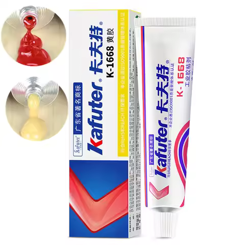 Kafuter Insulation Silicone Rubber Electronic Components Screw Fixed Special Sealant Yellow/Green/Re