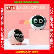 Latest Cute Pink Emoji Character Alarm Clock Table Alarm Clock Sleeping Clock Sahur